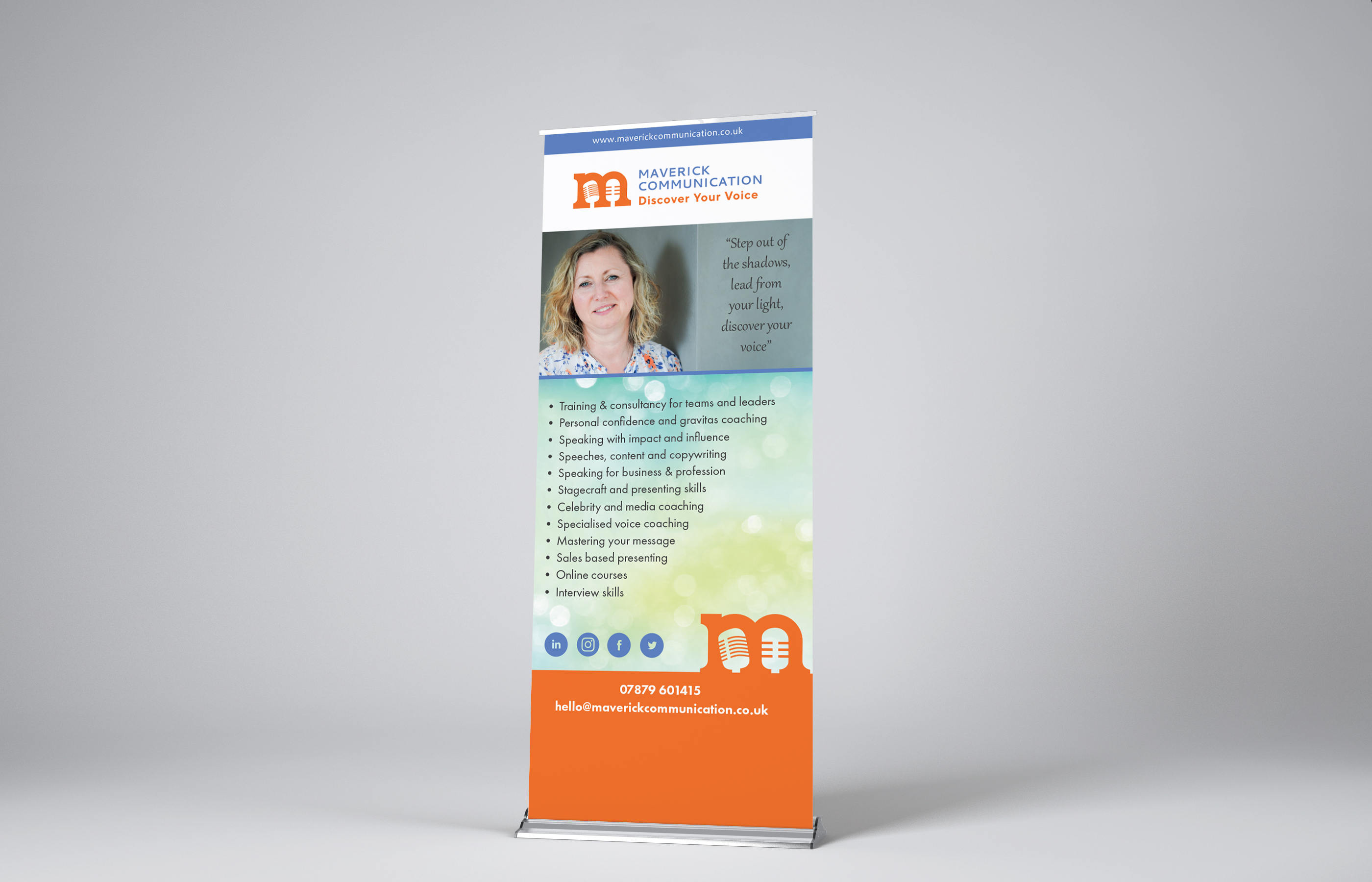 Maverick Communication Roller Banner